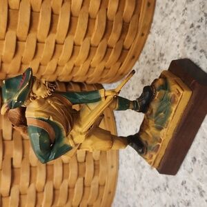 Bavarian Alpine Hunter Figurine with Backpack and Rifle